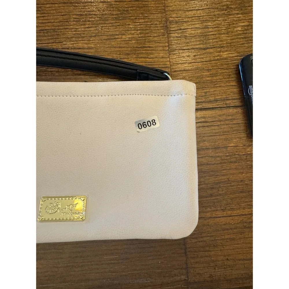 Luv Betsey by Betsey Johnson Panda Unicorn Wristlet Clutch Pouch White Black